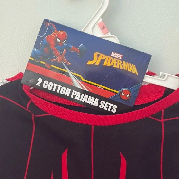 NWT Marvel Spiderman 2 cotton pajamas set. Size 10. - Picture 4 of 6